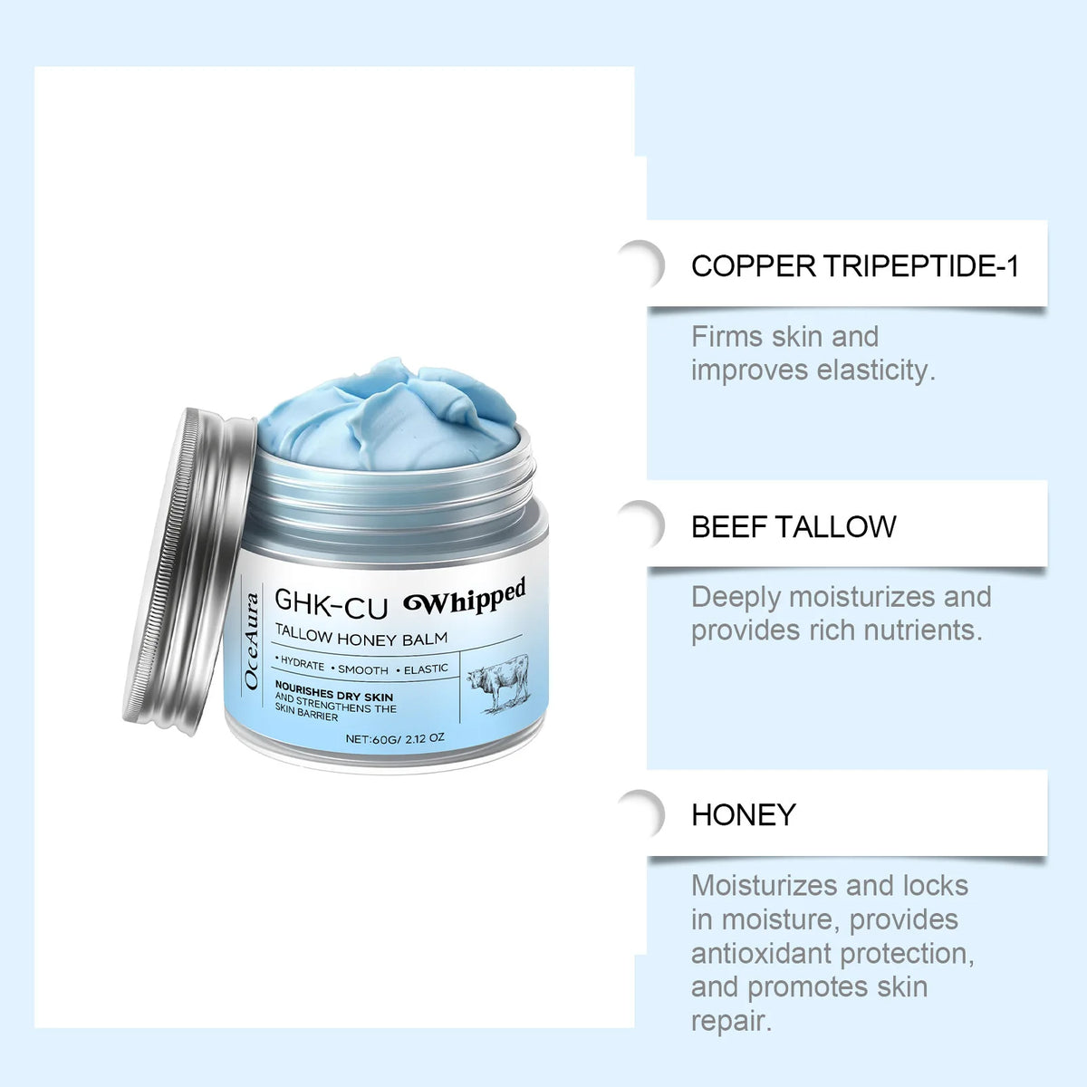 BlueBalm™ - GHK-CU Tallow Honey Balm